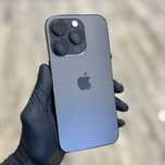 Carcasa sticla spate iPhone 14 Pro negru space black impecabila