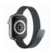 Curea ceas Apple Watch Black 1 /2 / 3 / 4 5 6 / 7 / 8 / SE 42/44/45MM