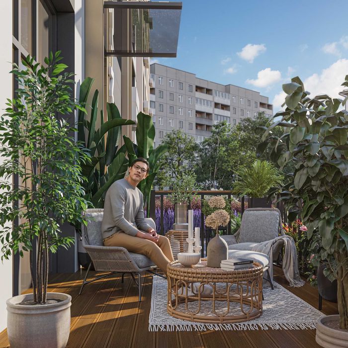 ЖК NRG Yunusobod  3-к квартира 65.78 м²