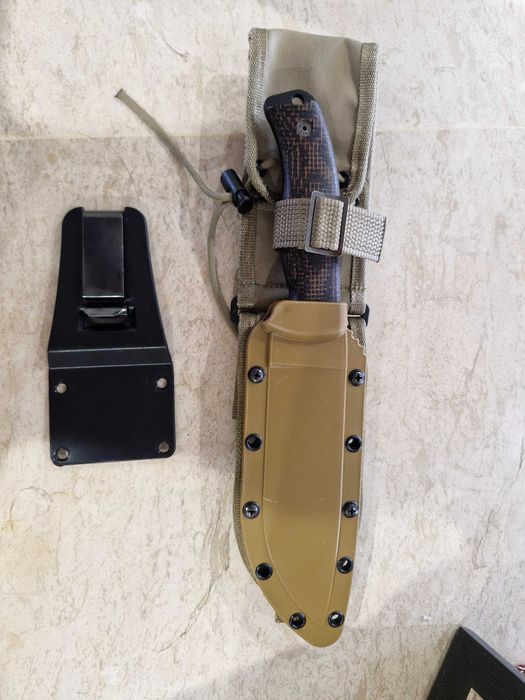 Нож ESEE 6 molle back, the knife connection чирени