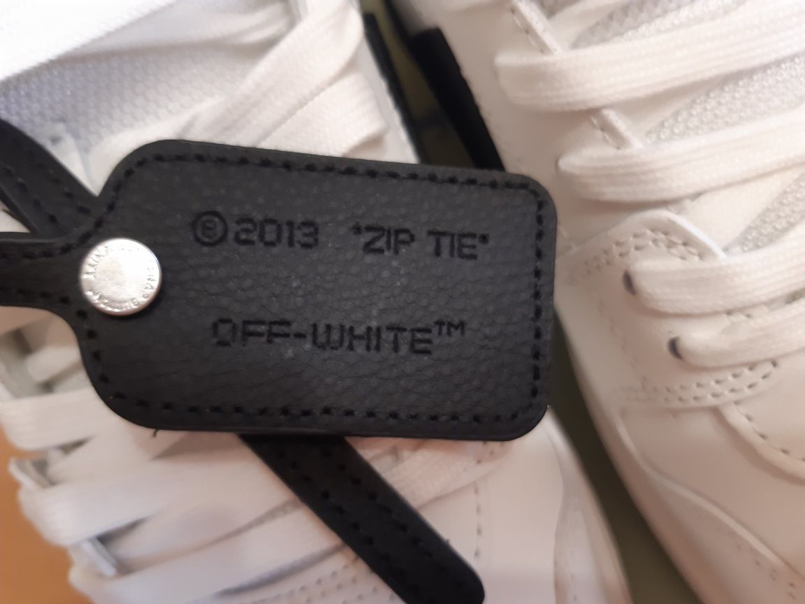 Off White Out Of Office alb-negru originali