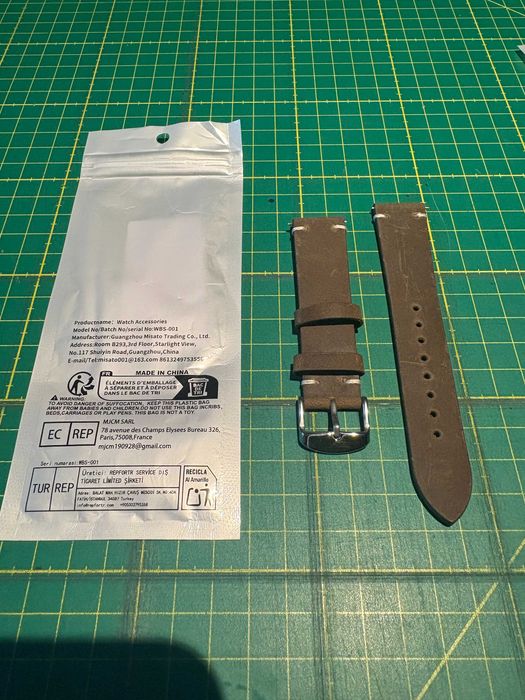 Curea Ceas Piele Naturala 20 mm