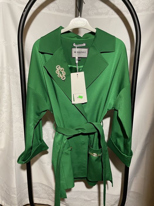 Palton verde de toamnă