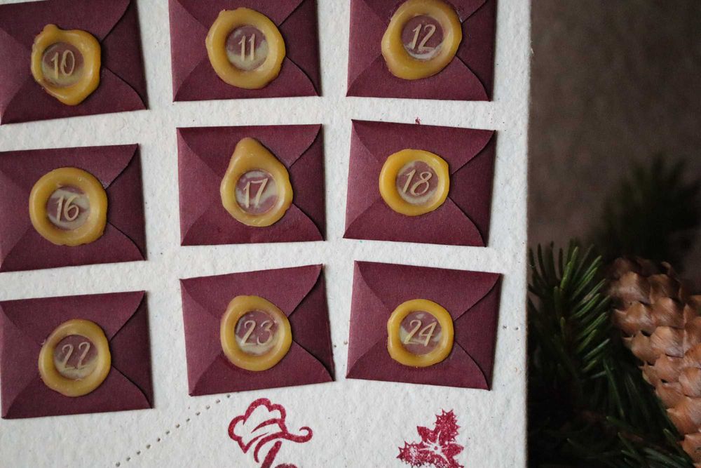 Ръчно изработен Кулинарен Коледен Календар "Брени"