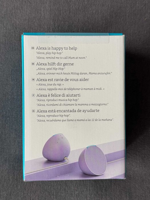 Boxa inteligenta Alexa Amazon Echo Pop, Violet