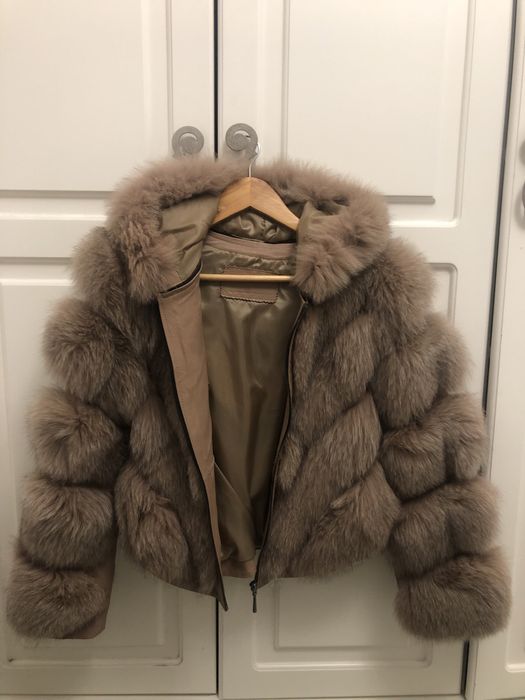 Палто естествен косъм