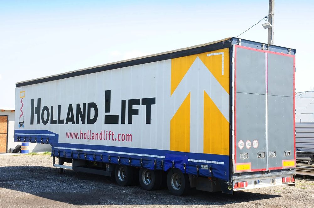 Jumbo D0270DE Trailer Inchis Semiremorca 40 ton an 2008 troliu stalpi detasabili usor decopertabila