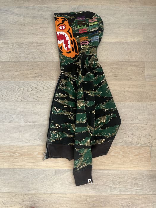 Hanorac Bape og Tiger camo green