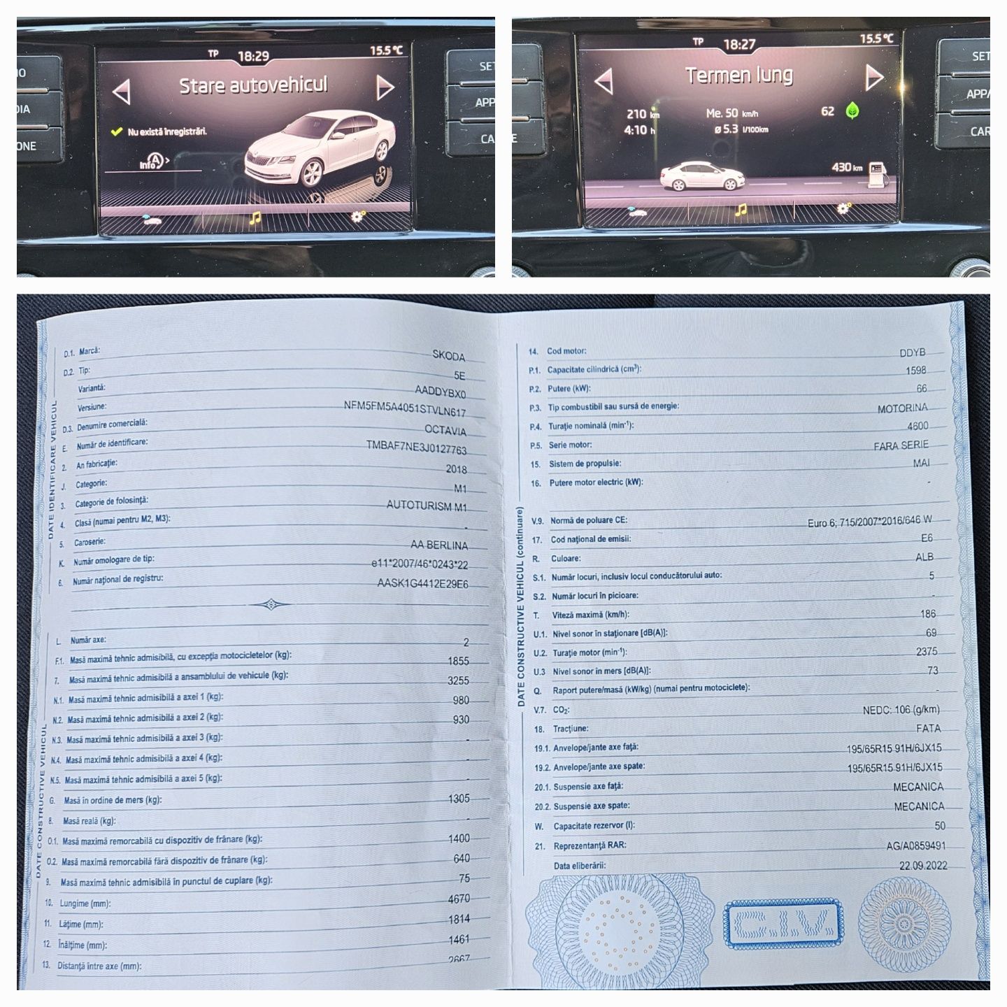 Skoda Octavia 3 facelift, 2018, 1.6 tdi, euro 6