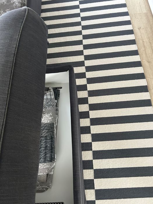 триместен диван, с лежанка и табуретка с ракла  IKEA GRONLID