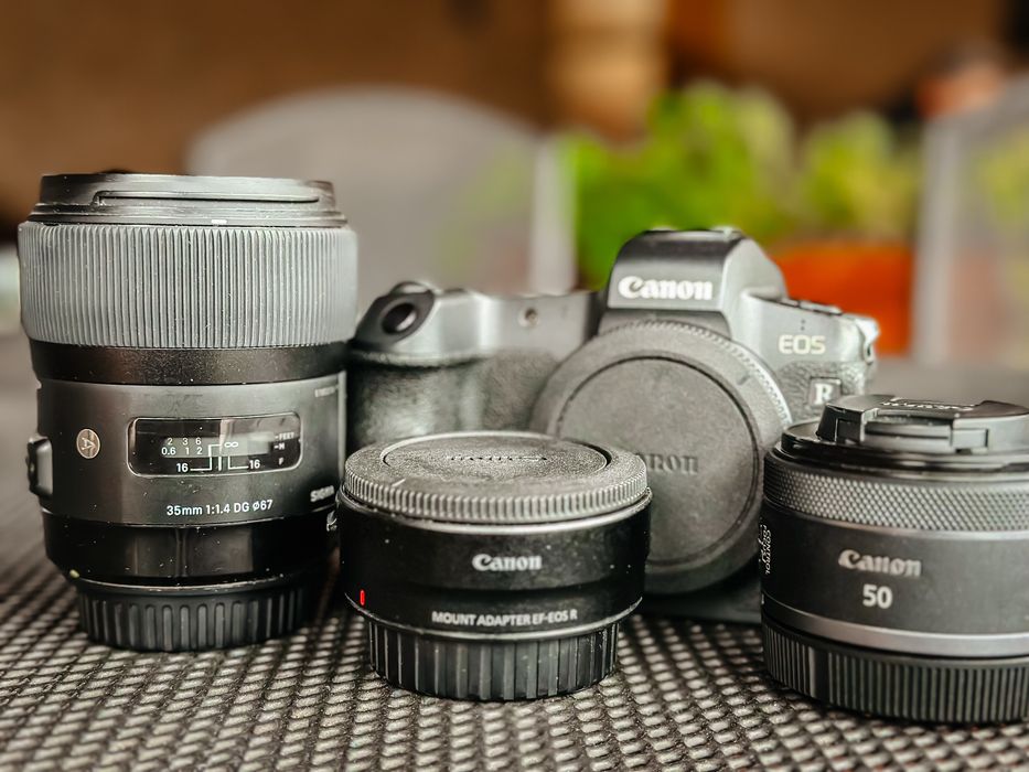 Canon EOS R + Sigma 35mm f/1.4 + Canon 50mm f/1.8 – Pachet complet