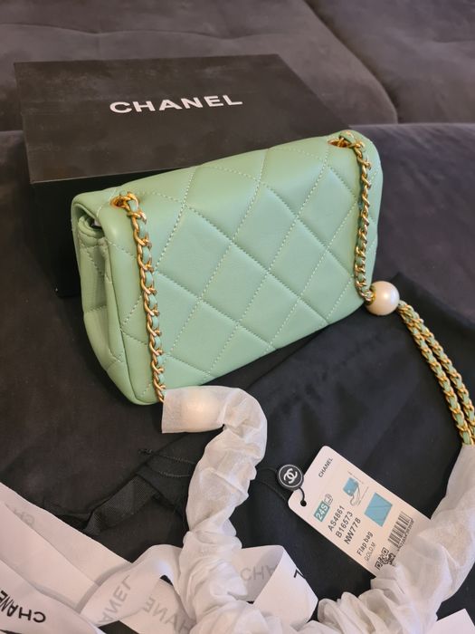 Chanel bag Pearl Crush - 21 cm - piele naturala/premium/full pack