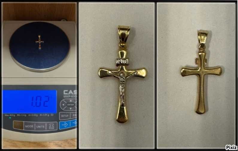 Златно - Кръстче 14 кр. , Ланче 18 кр.  , Висулка 14 кр.