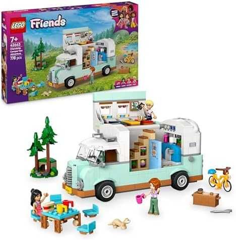 Ново Кемпер Играчка LEGO Friends 42663 с Фигури Къмпинг Аксесоари Лего