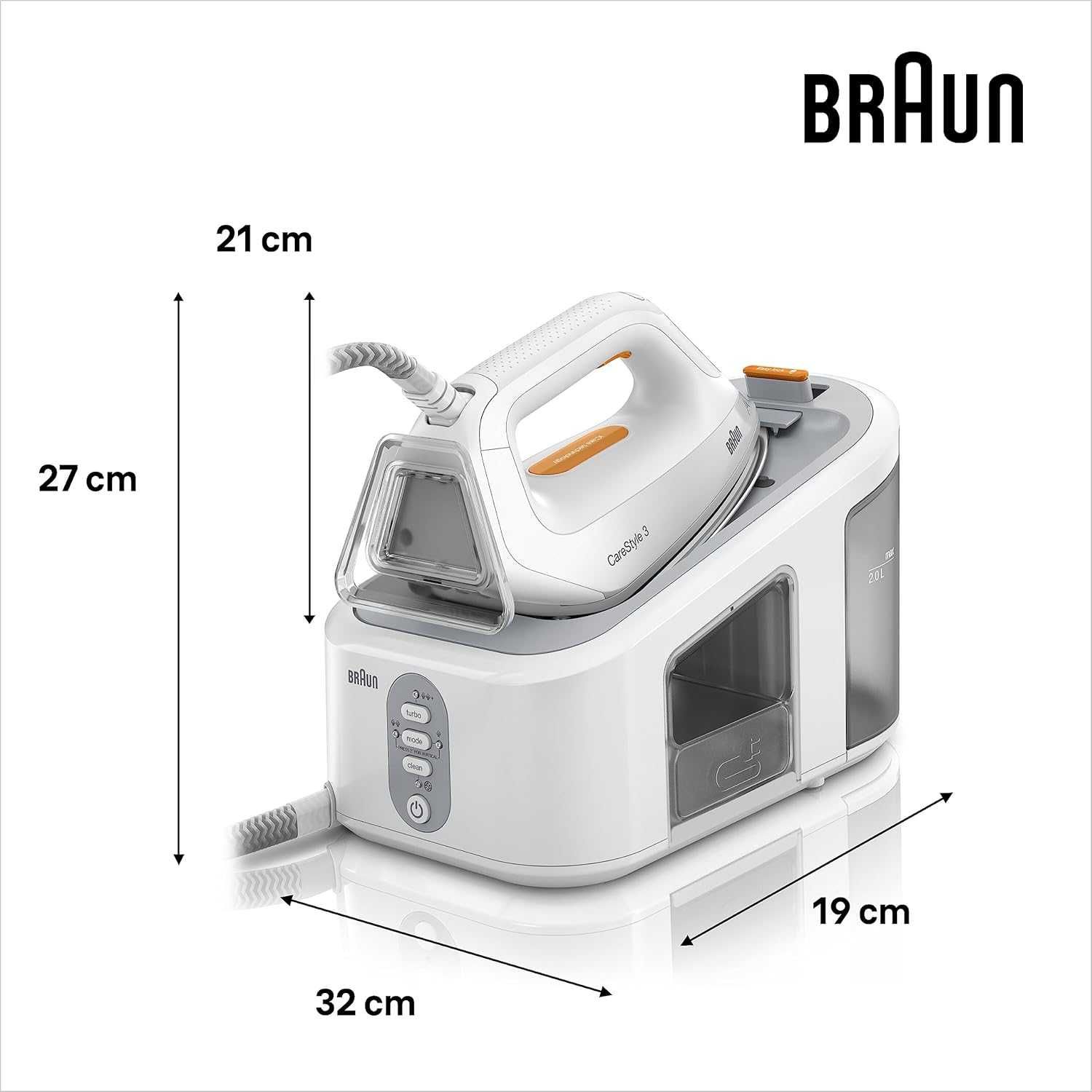 Парогенератор Braun CareStyle 3 (IS3132WH) 2400W парна ютия