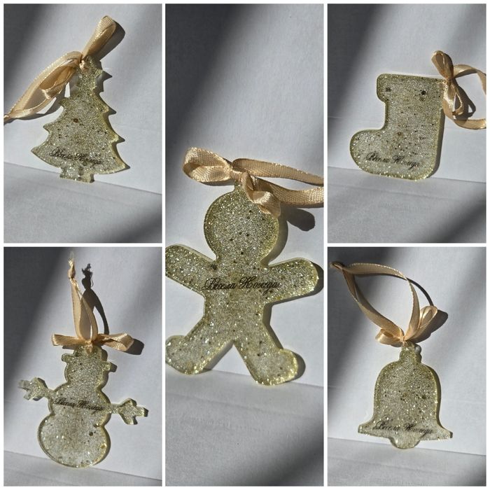 Персонализирани коледни играчки / украса снежинки висулки подарък