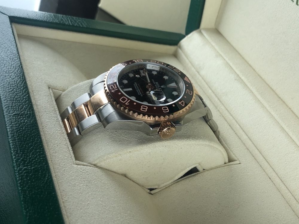 Rolex GMT Master II 40 mm Rose Gold & Silver