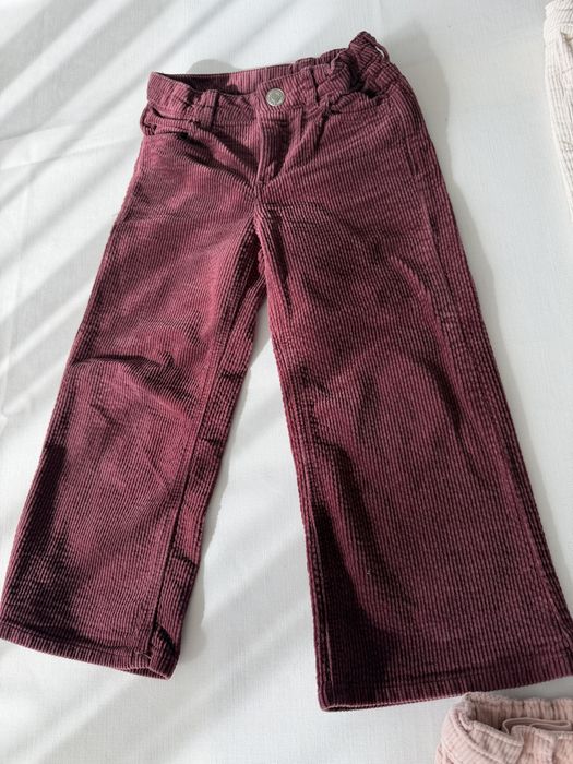 Pantaloni H&M raiati pentru fete 98 cm, 2-3 ani.