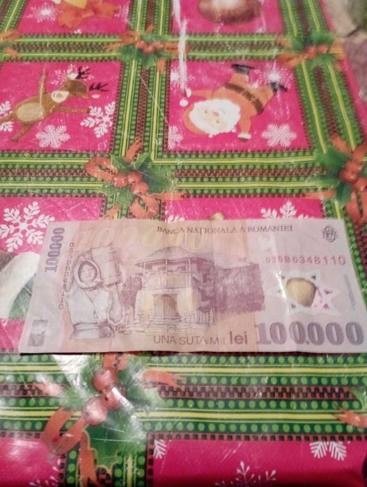 Vând bancnotă de 100.000 lei