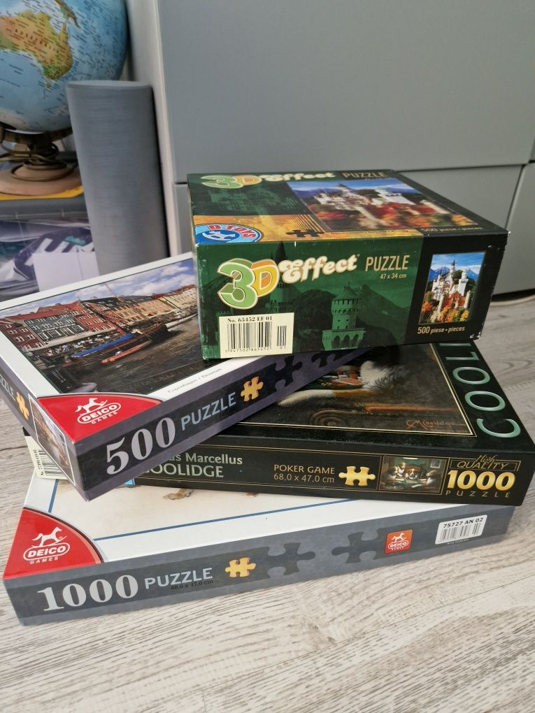 4 buc puzzle 500-1000 bucati