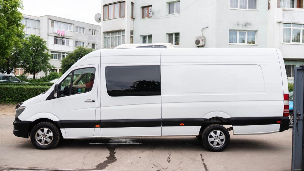 Vand Mercedes Sprinter 319 XXL 6+1 locuri autoutilitara AC+izolata