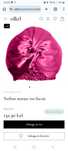 Turban de matase naturala roz fucsia