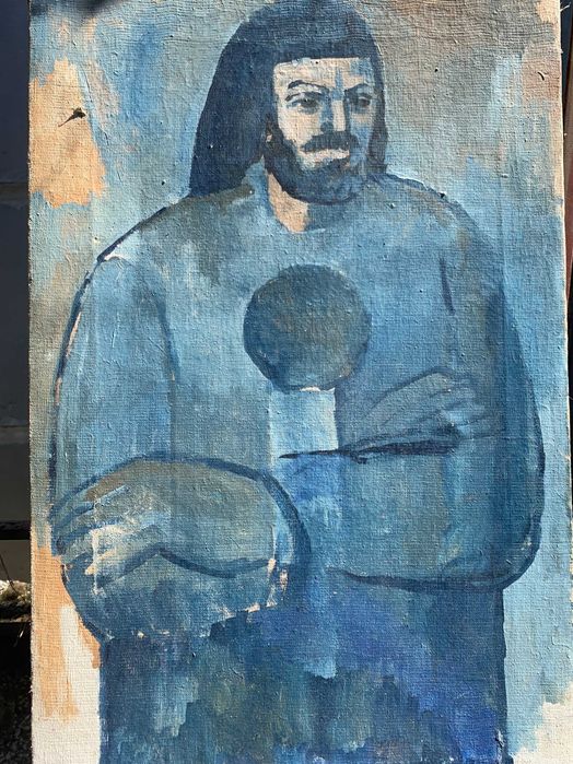 стара картина маслени бои портрет