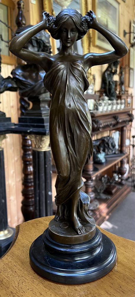 Statuetă bronz ArtNouveau *** vintage / antic / vechi / retro ***