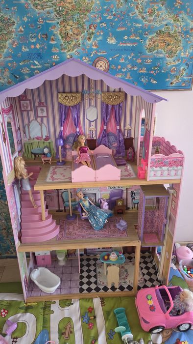 Seturi jucarii lemn,, casuta, piata, bucatarie