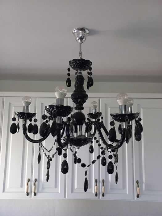 Candelabru negru lux