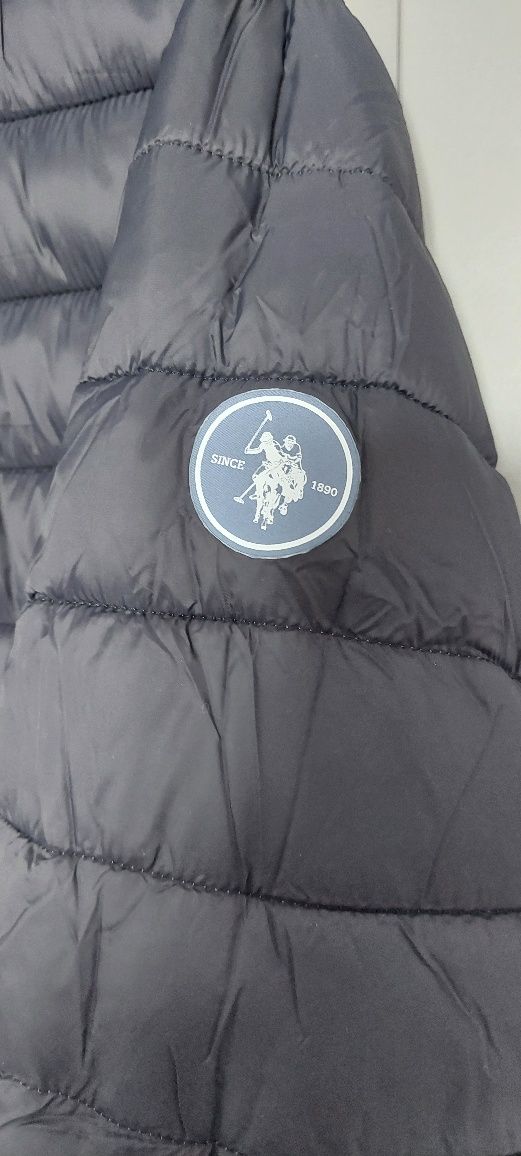 NOUĂ CU ETICHETĂ, Geacă bărbați U.S Polo Assn, reversibilă cu glugă,