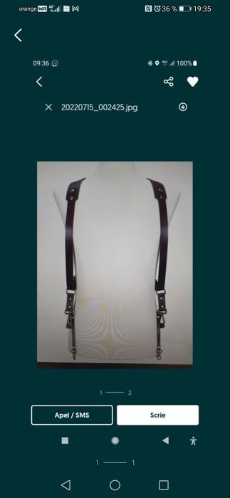 Strap din piele maro