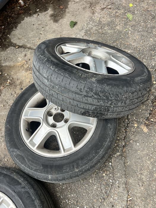 Jante Dacia 4x100 + anvelope vara 185 65 r15