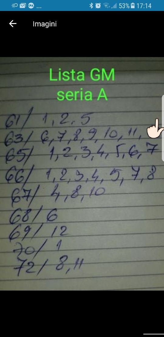 Gazeta matematica anii '60 seria A