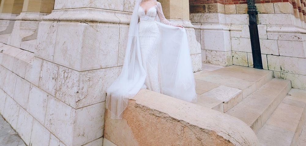 Rochie mireasă Maya Fashion + trenă și voal