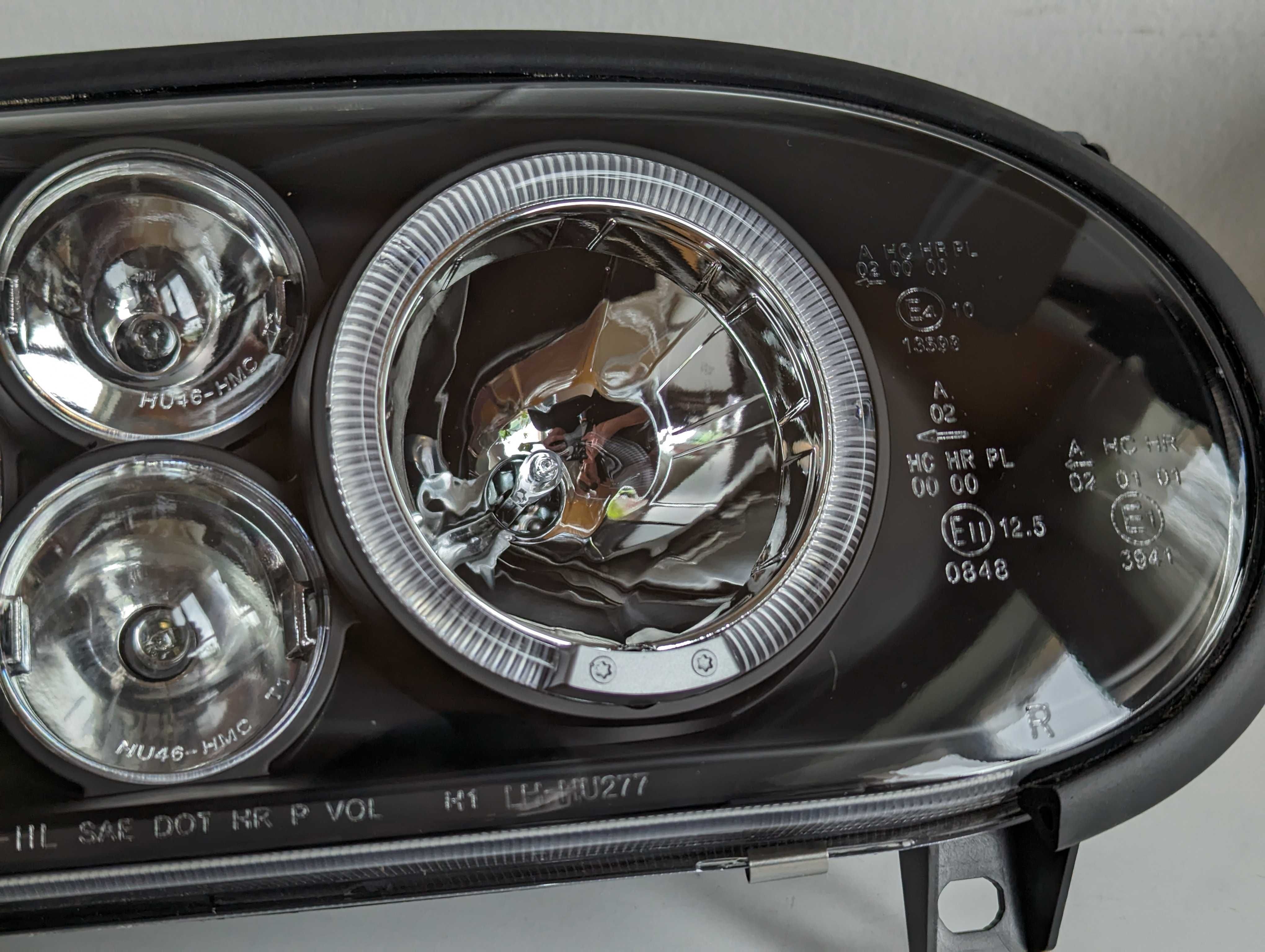 Фарове Голф 3 Ейнджъл Айс Лед VW Golf 3 LED Angle Eyes Черни Тунинг
