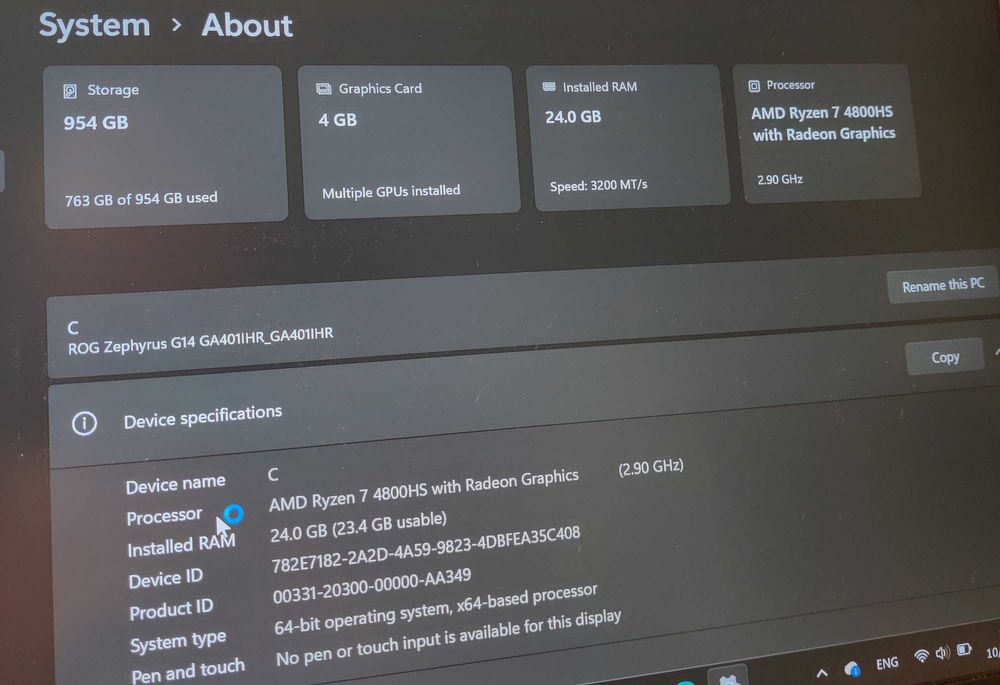 Laptop Asus Rog Zephyrus G14