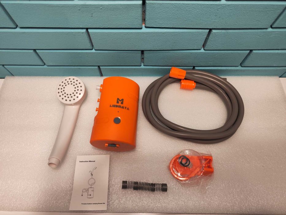 LIEBMAYA преносим къмпинг душ 12V с помпа и батерия 4400mAh