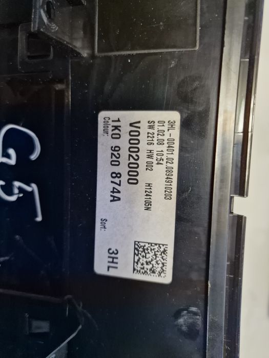 Ceasuri bord Vw golf 5 motor 1,4 tsi,Mpi