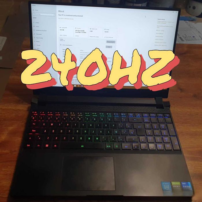 RTX 3060 laptop i7 12700H 240hz