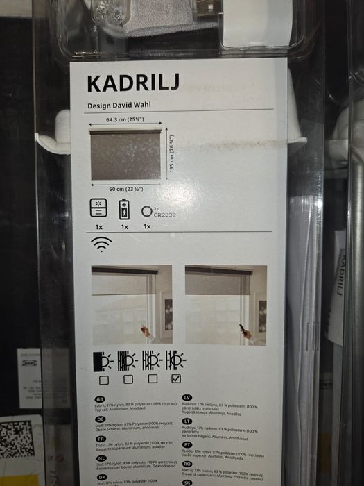 Rulou ikea  pânză neagra