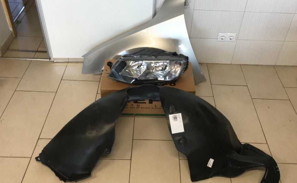Pachet Aripa+Far+Carenaj Stanga Skoda Octavia 3/III 13-17 (LA7W (Gri))