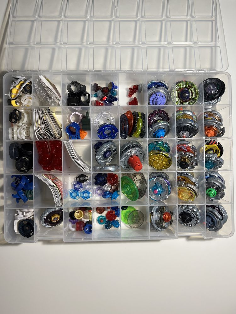 Beyblade, Бейблейд части и изтрелвачки