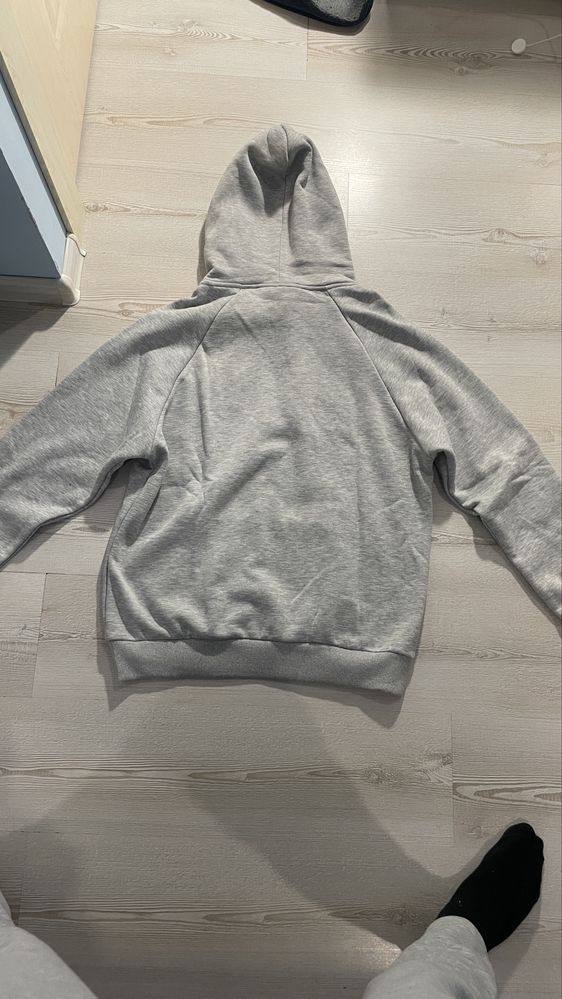 Trapstar Chenille Decoded Hoodie Tracksuit (сиво и синьо) размер: L