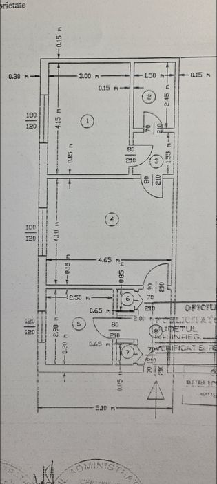 Apartament 2 camere 50 mp parter