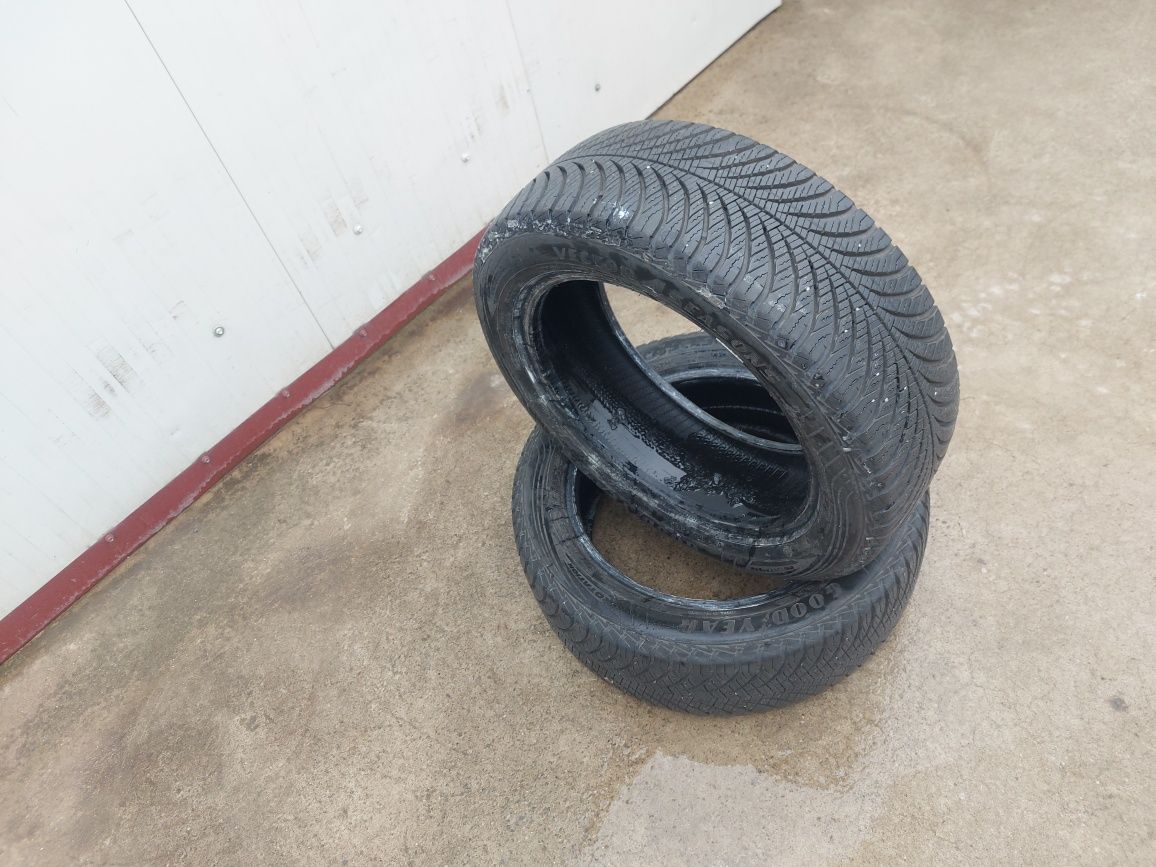 125 lei bucata! Doua anvelope ALLSEASONS 195 55 16 Goodyear ! 7 mm