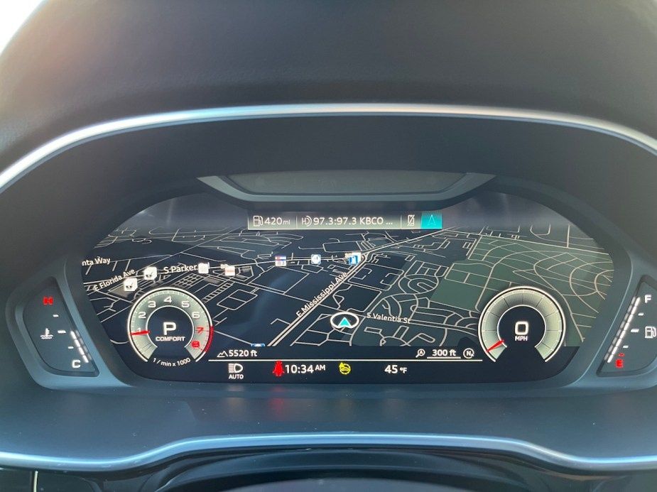 Vand folie sticla tempered glass virtual cockpit Audi Q3 2019-2022