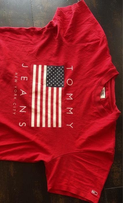 Tricou Barbati Tommy Hilfiger Jeans rosu