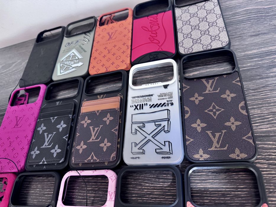 Husa Premium OffWhite Gucci LV Louboutin - iPhone 17 Pro Max 17 Pro  -