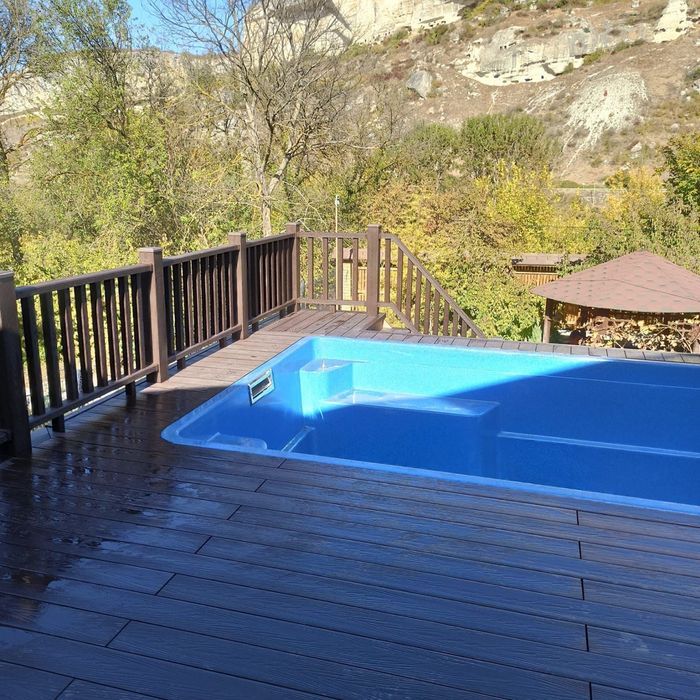 Монтаж террасной доски.